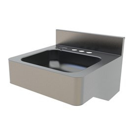 Lavatory for Deck Mounted Valve, Enclosed Bottom