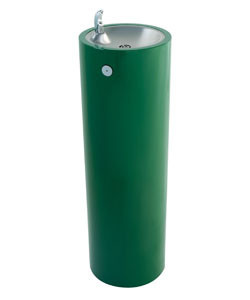 Round Stainless Steel Pedestal Drinking Fountain