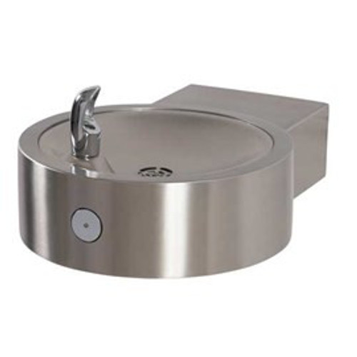 Round Stainless Steel Wall Mounted Drinking Fountain