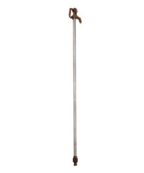 Freeze Resistant Post Hydrant with Flow Wheel Lock Handle