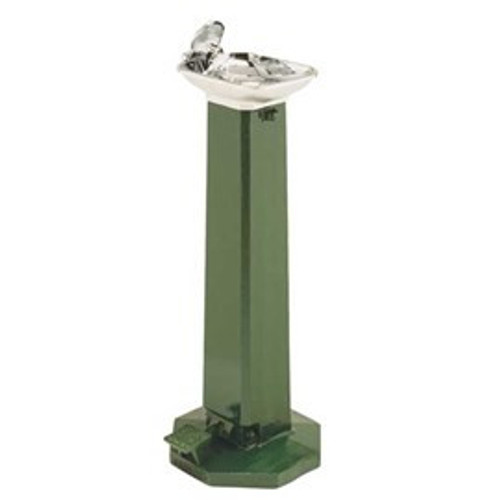 Foot Pedal Operated Rectangular Bowl Retro Style Drinking Fountain