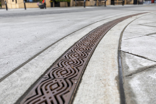 Double Wave Trench Grate by Urban Accessories