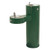 Barrier-Free Bi-Level Round Stainless Steel Pedestal Drinking Fountain