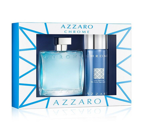Chrome Azzaro 3 4 Oz Edt Mens Cologne 5 1 Deodorant Spray Travel Set Nib Perfume Depot