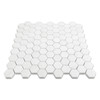 Polished Dolomite Marble 1" Hexagon Mosaic Tile