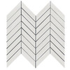Dolomite Marble 1" x 4" Chevron Mosaic Tile Polished