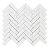 Dolomite Marble 1x3 Herringbone Mosaic Tile Polished