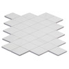Honed Dolomite Marble Large Diamond Mosaic Tile