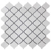 Dolomite Marble Mini Arabesque Baroque Lantern Mosaic Tile Honed