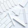 Dolomite Picket Mosaic Tile Honed Marble