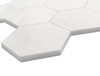 4" Hexagon Mosaic Tile Dolomite Marble  Honed