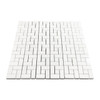 Polished Dolomite Marble Target Pinwheel Mosaic Tile with  Dolomite Dots