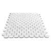 Polished Dolomite Oval Ellipse Mosaic Tile