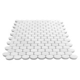 Honed Dolomite Oval Ellipse Mosaic Tile