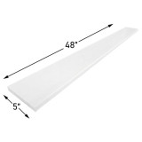 Dolomite Marble 5" x 48" Door Threshold Saddle Honed