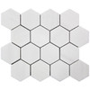 Dolomite Marble 3" Hexagon Mosaic Tile Honed