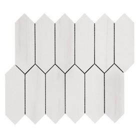 Dolomite Marble Picket Mosaic Tile Polished