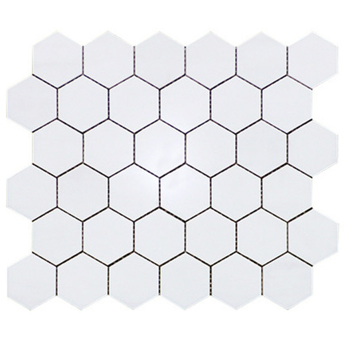 Dolomite Marble 2" Hexagon Mosaic Tile Polished