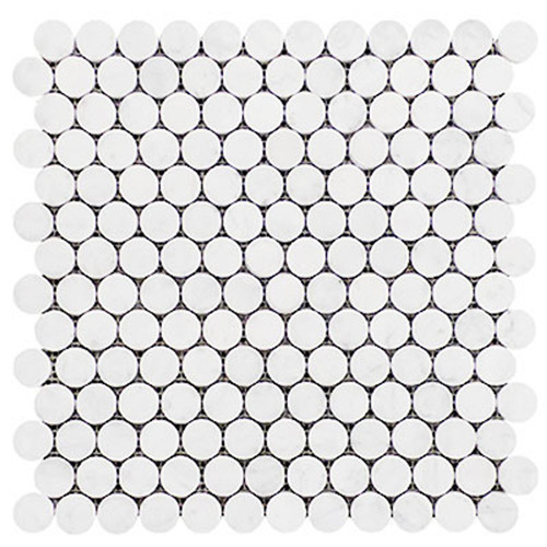 Dolomite Penny Round Mosaic Tile Polished