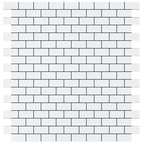 Dolomite Marble Mini Brick Mosaic Tile Honed