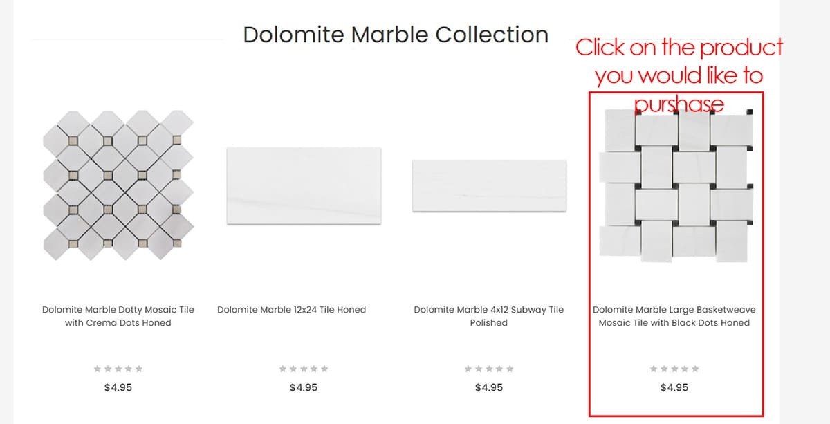 How to Order Samples Dolomite Marble