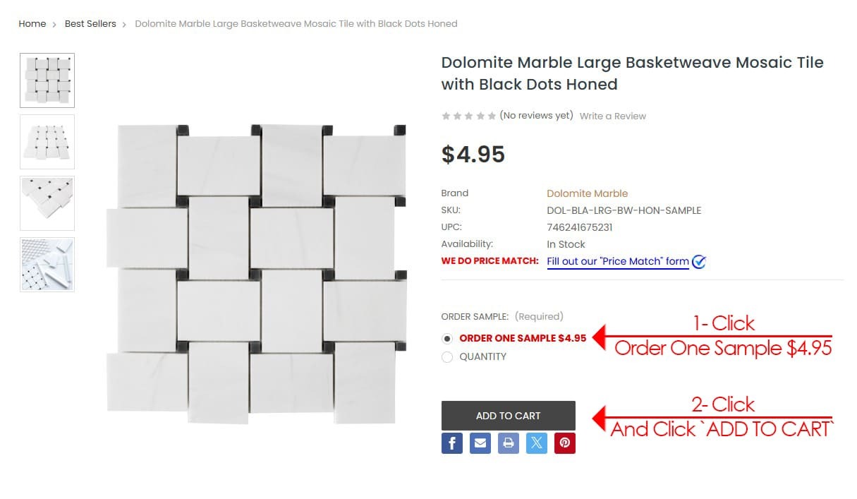 Dolomite Marble How to Order Samples 