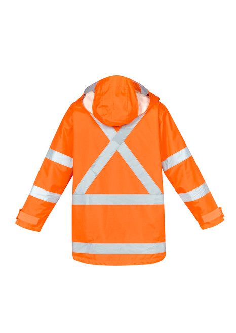 Mens Hi Vis X Back 4 In 1 Waterproof Jacket