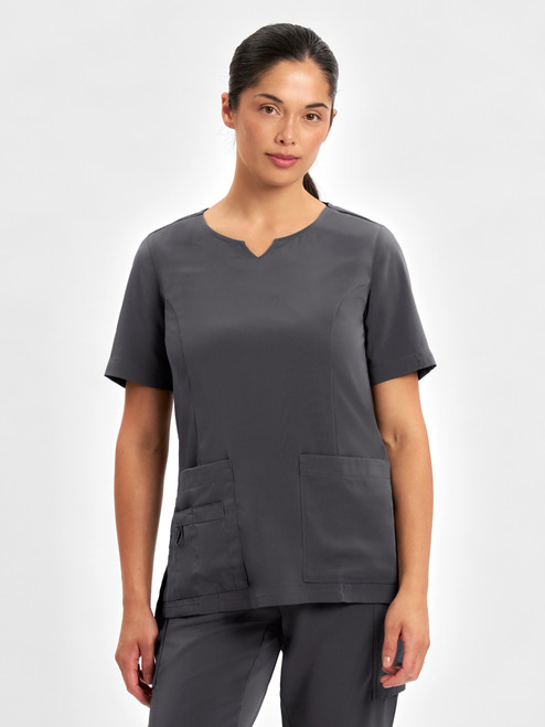 Avery Womens Round Neck Scrub Top