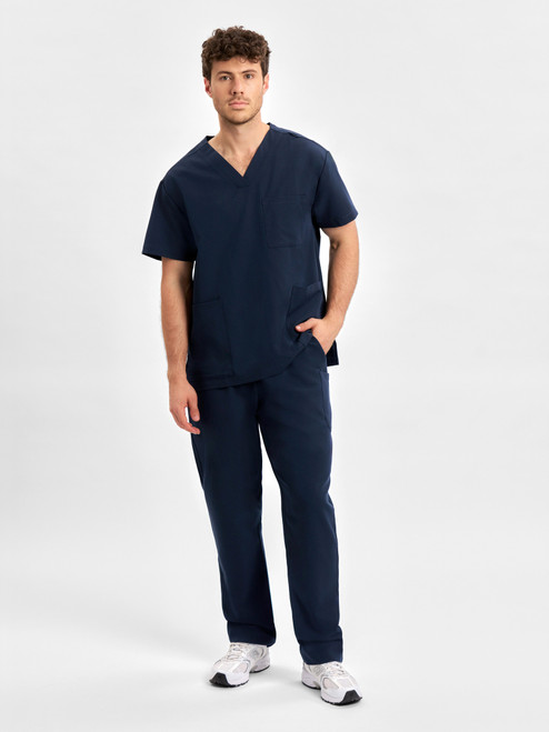 Navy Straight Leg Scrub Pant
