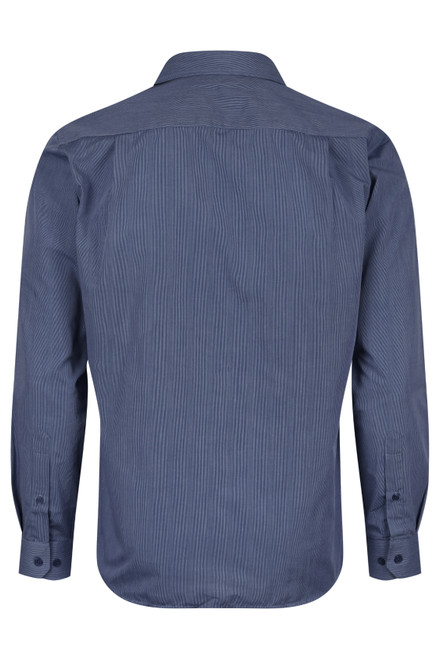 Aussie Pacific BELAIR MENS SHIRT LONG SLEEVE RUNOUT - 1905L - NAVY (view 2)