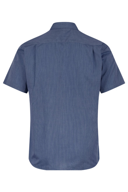Aussie Pacific BELAIR MENS SHIRT SHORT SLEEVE RUNOUT - 1905S - NAVY (view 2)