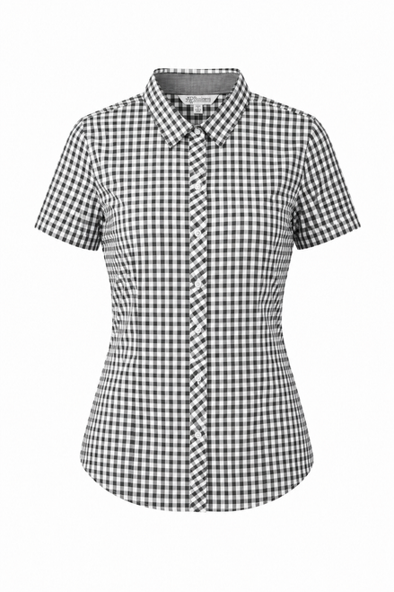 Aussie Pacific BRIGHTON LADY SHIRT SHORT SLEEVE - 2909S - BLACK