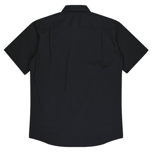 Aussie Pacific MOSMAN MENS SHIRT SHORT SLEEVE RUNOUT - 1903S - BLACK (view 2)