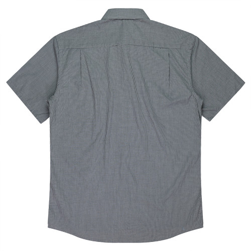 Aussie Pacific TOORAK MENS SHIRT SHORT SLEEVE RUNOUT - 1901S - BLACK/WHITE (view 2)