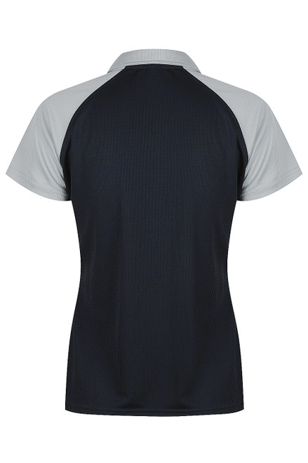 Aussie Pacific MANLY LADY POLOS RUNOUT - 2318 - NAVY/SILVER (view 2)
