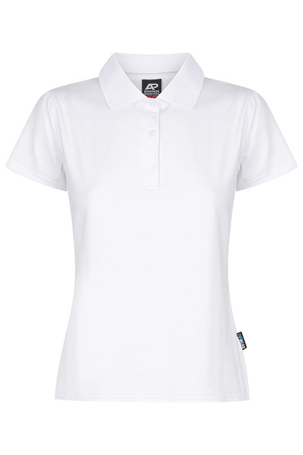 Aussie Pacific NOOSA LADY POLOS - 2325 - WHITE