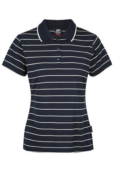 Aussie Pacific VAUCLUSE LADY POLOS RUNOUT - 2324 - NAVY/WHITE