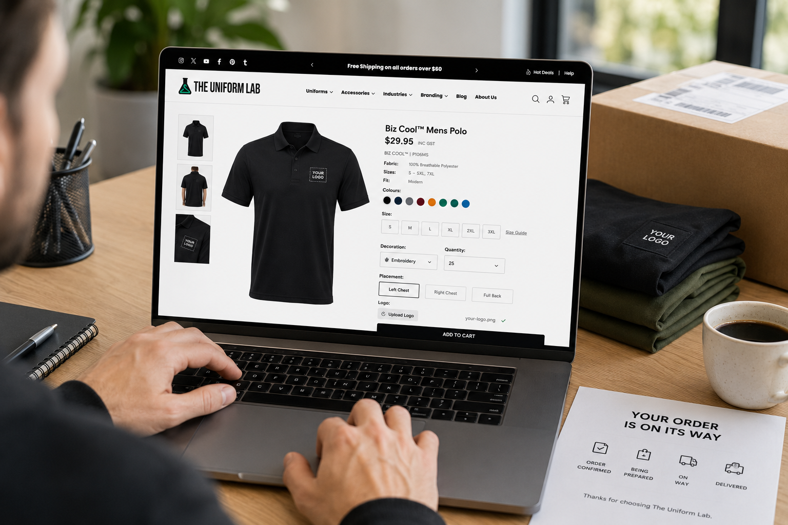 Browsing and ordering online