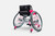 Top End Pro BB Basketball Chair. White frame with Neon Pink and Tiffany Blue Accents. Affectionately known as the "Unicorn" Chair. Back View Top End Pro BB Basketball Chair. White frame with Neon Pink and Tiffany Blue Accents. Affectionately known as the "Unicorn" Chair. Back View