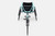 Front view of the Eliminator OSR Racing Wheelchair with Open V Cage design, showcasing the low kneeling position and streamlined aluminum frame. The chair features a carbon fiber fork and angled front wheel for precision and speed, designed specifically for youth athletes. Front view of the Eliminator OSR Racing Wheelchair with Open V Cage design, showcasing the low kneeling position and streamlined aluminum frame. The chair features a carbon fiber fork and angled front wheel for precision and speed, designed specifically for youth athletes.