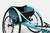 Close-up of the back end of the Eliminator OSR Racing Wheelchair, showing the large rear wheels with sleek spokes and the contoured racing seat. The lightweight frame supports the ergonomic seat designed for optimal athlete positioning and power transfer during races. Close-up of the back end of the Eliminator OSR Racing Wheelchair, showing the large rear wheels with sleek spokes and the contoured racing seat. The lightweight frame supports the ergonomic seat designed for optimal athlete positioning and power transfer during races.