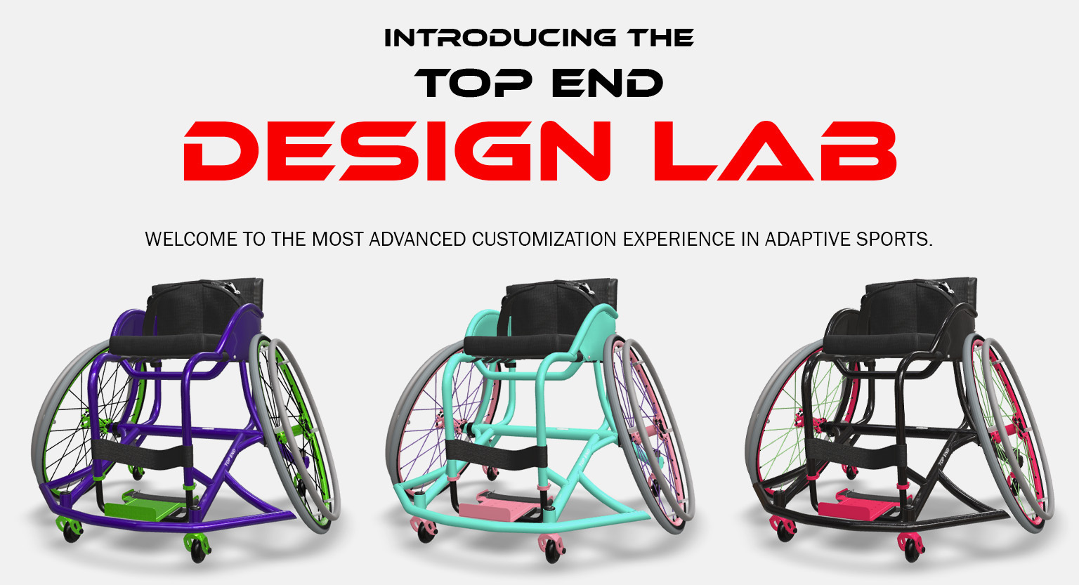 Image introducing the 4D Design Lab that allows customers to customize their chair before they order.