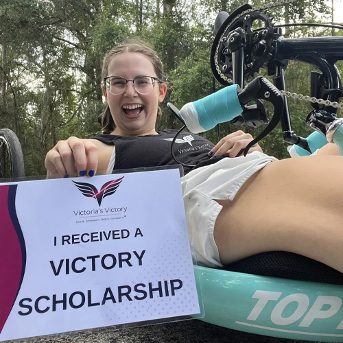 Kendall Waltz with her Top End Force RX handcycle