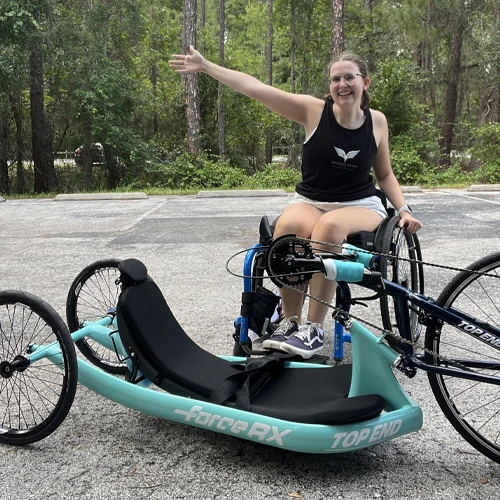 Kendall Waltz riding her Top End Force RX