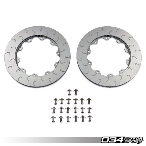034 Motosport Replacement Rotor Ring and Hardware Set for the 2-PIECE FLOATING REAR BRAKE ROTOR 350MM UPGRADE FOR MQB VW & AUDI