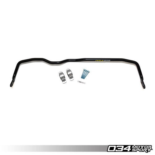 034 Motosport Adjustable MQB Solid Front Sway Bar Upgrade, MkVII Volkswagen Golf/GTI/R, 8V Audi A3/S3/RS3 & 8S TT/TTS/TTRS