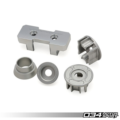 034MOTORSPORT DRIVETRAIN MOUNT INSERT PACKAGE, B8/B8.5 AUDI A4/S4/RS4, A5/S5/RS5, Q5/SQ5 BILLET ALUMINUM