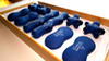 COMPLETE ADVANCED "Lapis" Natural-Matte Water-Free SYNERGY STONE Hot Stone Massage Tool System