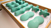 COMPLETE ADVANCED "Mint" Natural-Matte Water-Free SYNERGY STONE Hot Stone Massage Tool System