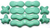 ADVANCED "Mint" Natural-Matte (Set of 10) SYNERGY STONE Hot Stone Massage Tools